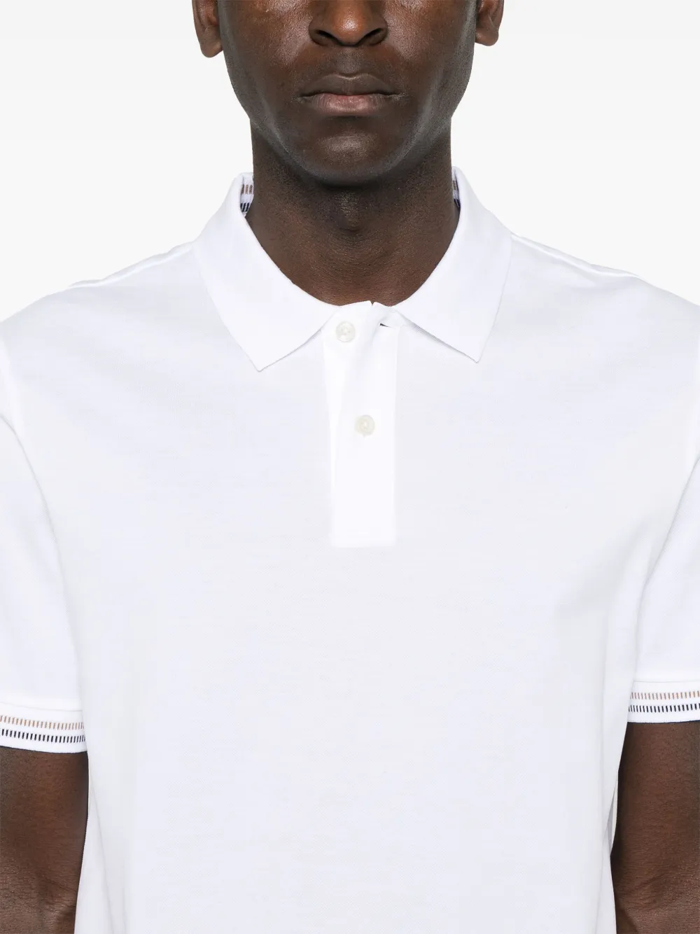 BOSS Katoenen poloshirt Wit