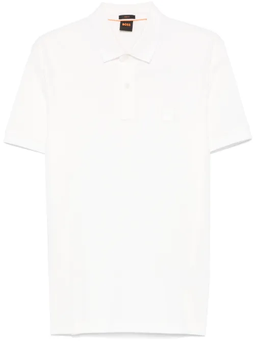 BOSS polo à logo brodé - Blanc - BOSS - Modalova