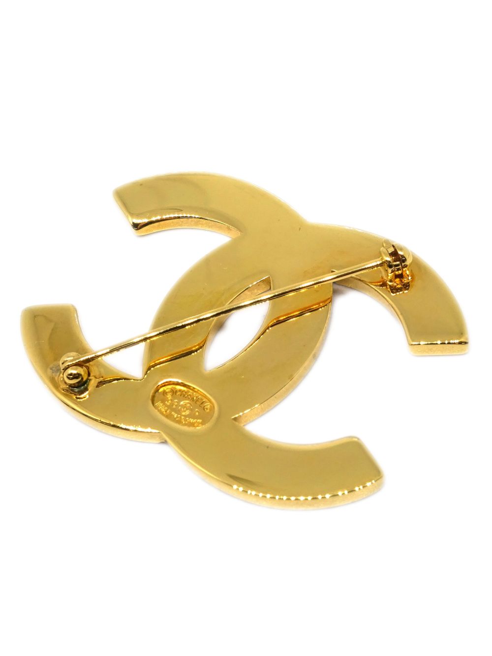 CHANEL Pre-Owned 1998 CC broche - Goud