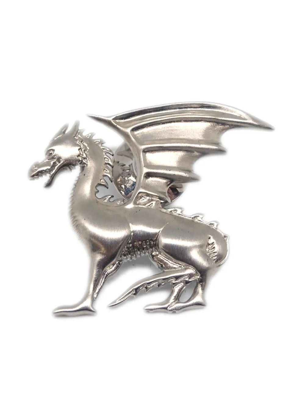 Hermès Pre-Owned 1990-2000s Dragon ブローチピン - シルバートーン Hermès Pre-Owned 1990-2000s Dragon ブローチピン - シルバートーン