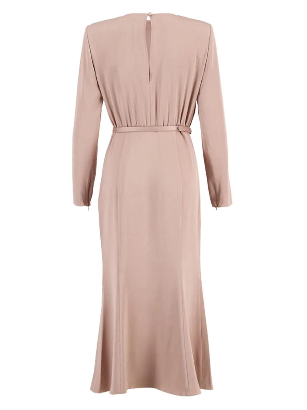 Roland Mouret cowl-neck midi dress Beige