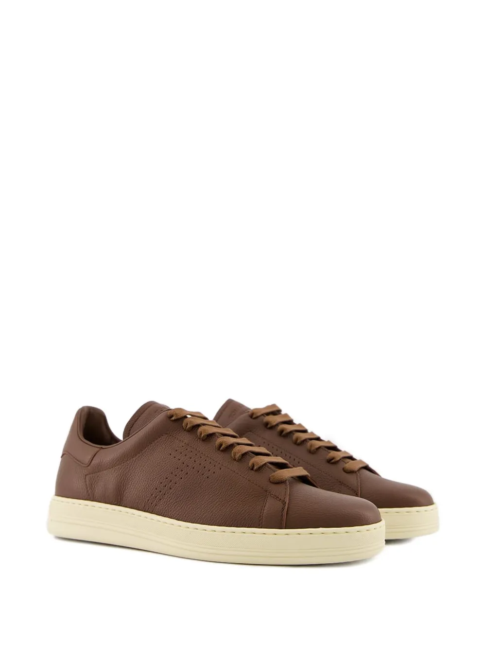TOM FORD leather sneakers Brown