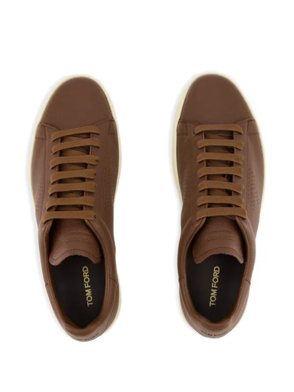 TOM FORD Leather Sneakers | Brown | FARFETCH