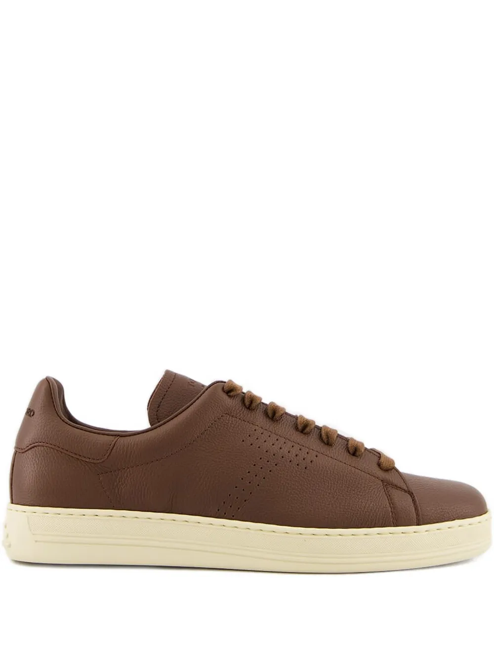 TOM FORD leather sneakers Brown
