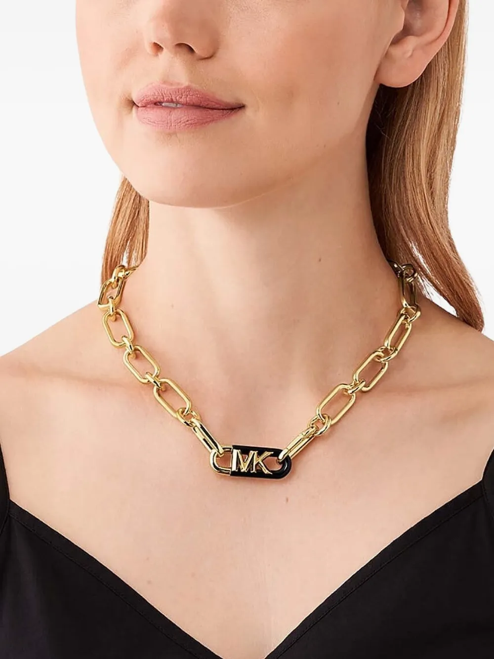 Michael Kors Empire chain-link necklace - Goud