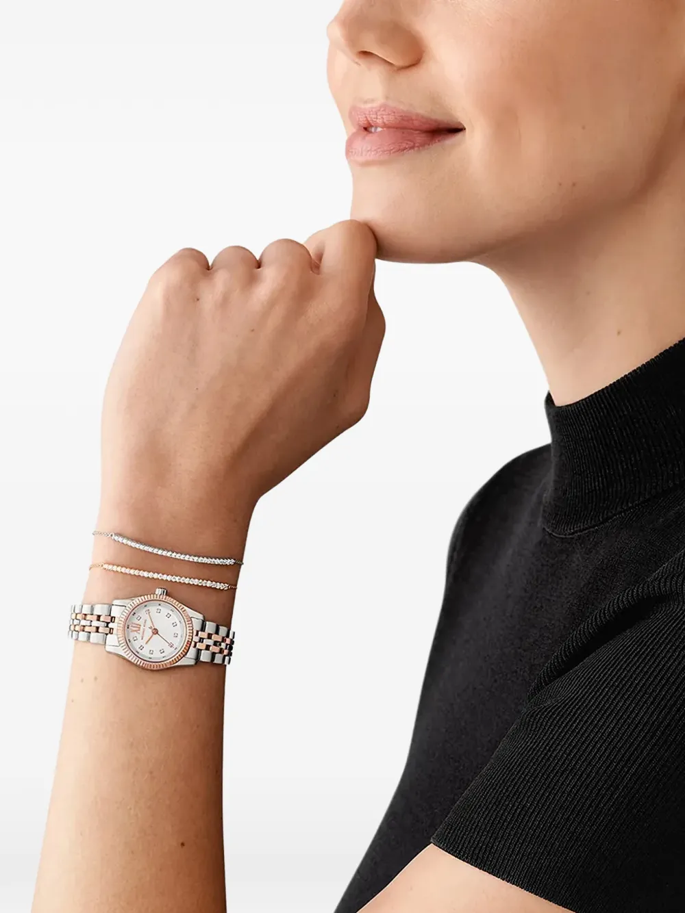 Michael Kors Lexington 26mm watch set - Wit