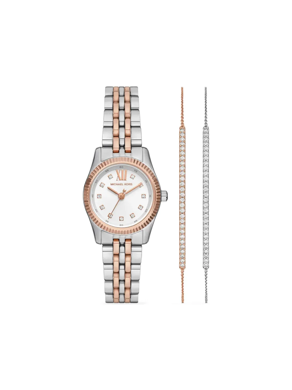 Michael Kors Lexington 26mm watch set - Bianco