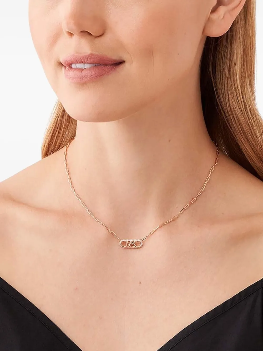 Michael Kors logo chain-link necklace - Goud