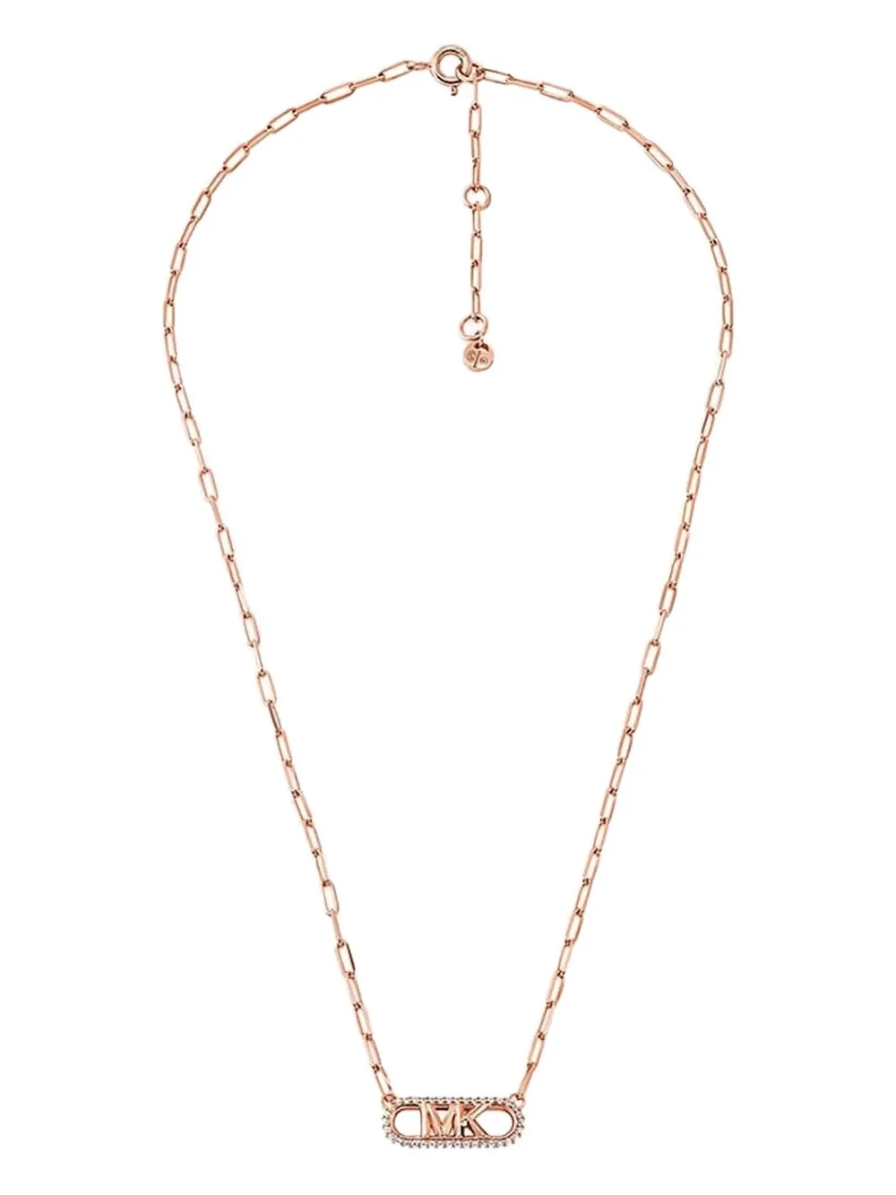 Michael Kors Logo Chain-link Necklace In Gold