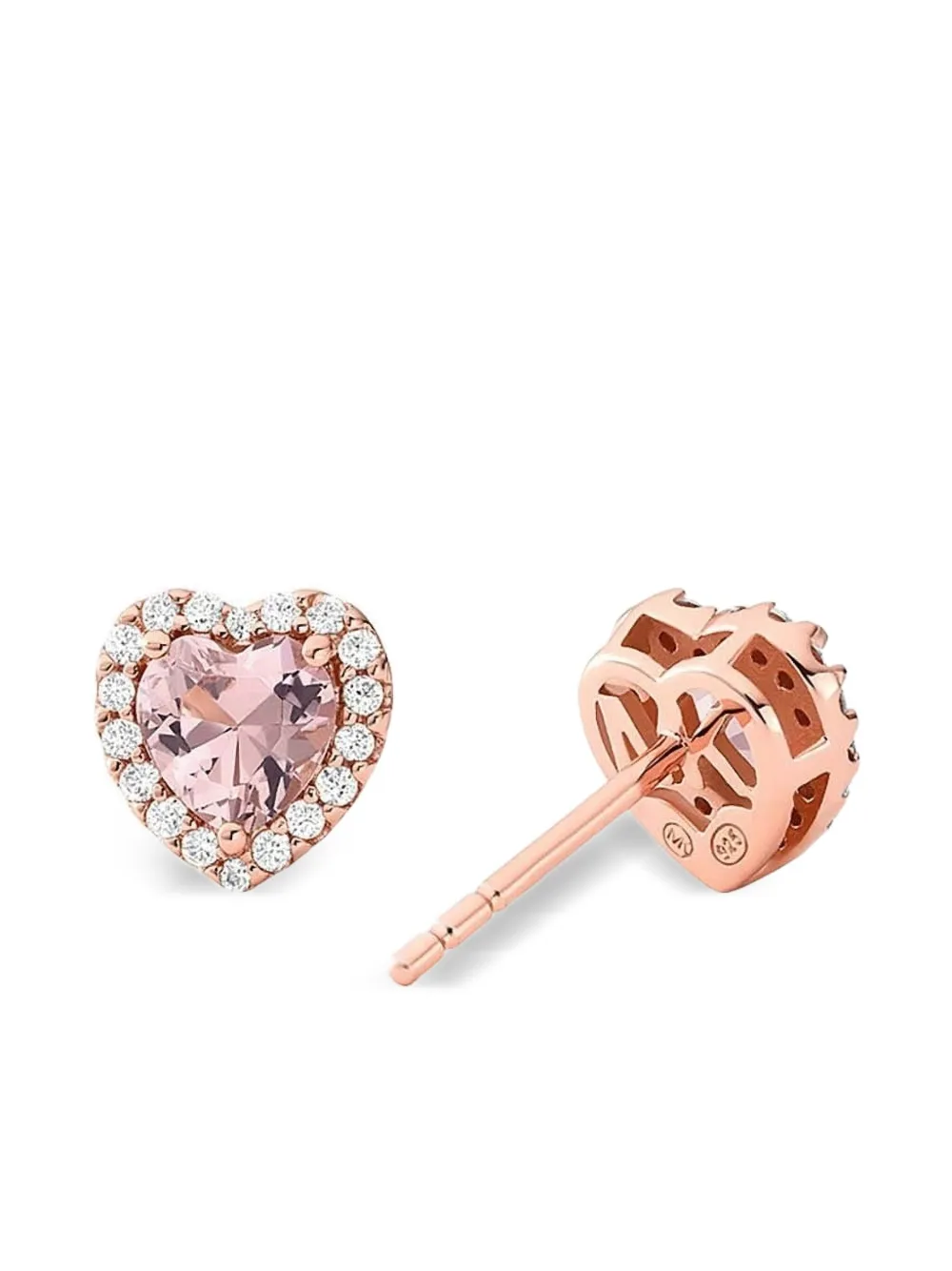 Michael Kors Hartvormige oorbellen - Roze