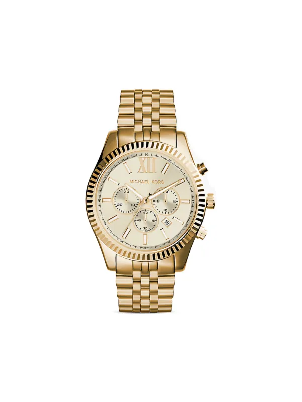 Michael Kors レキシントン 44mm 腕時計 | ゴールドトーン | FARFETCH JP