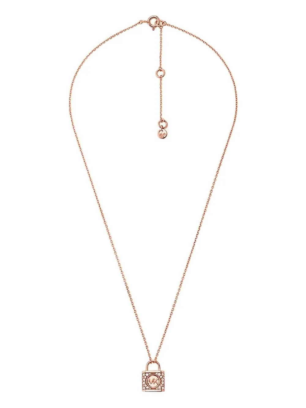 Michael Kors padlock crystal necklace | Gold | Image 1