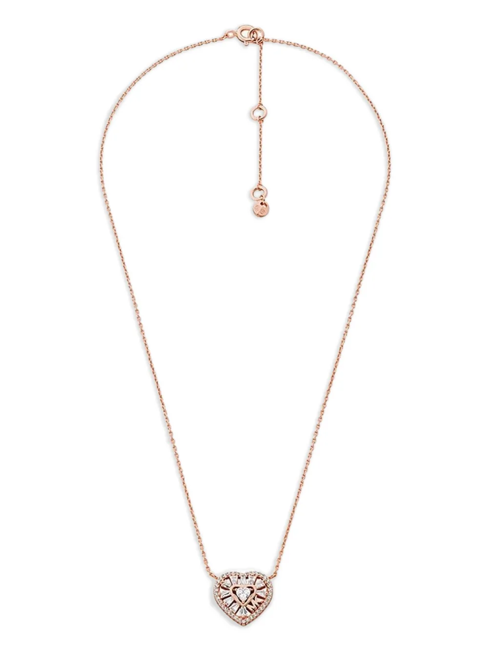 Michael Kors ハート ダイヤモンド ネックレス - ピンク Michael Kors ハート ダイヤモンド ネックレス - ピンク