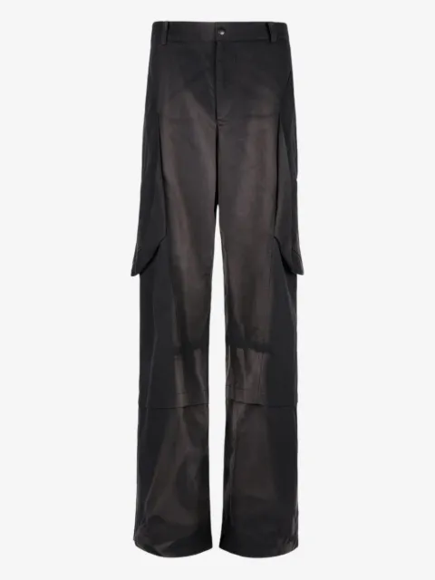 JiyongKim Sun-Bleached cargo pocket trousers