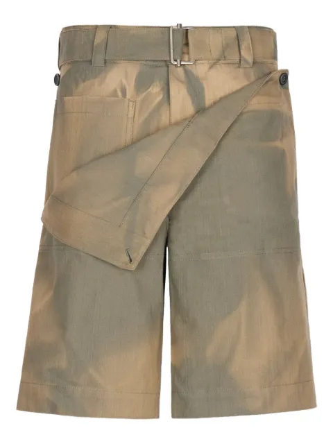 JiyongKim belted wrap shorts