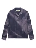 JiyongKim sun-bleached pocket shirt - Blue