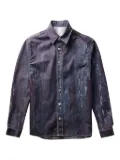 JUNTAE KIM trompe l'oeil-print denim shirt - Blue