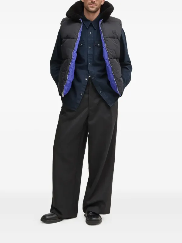 A.P.C. キルティング パデッドベスト | ブラック | FARFETCH JP