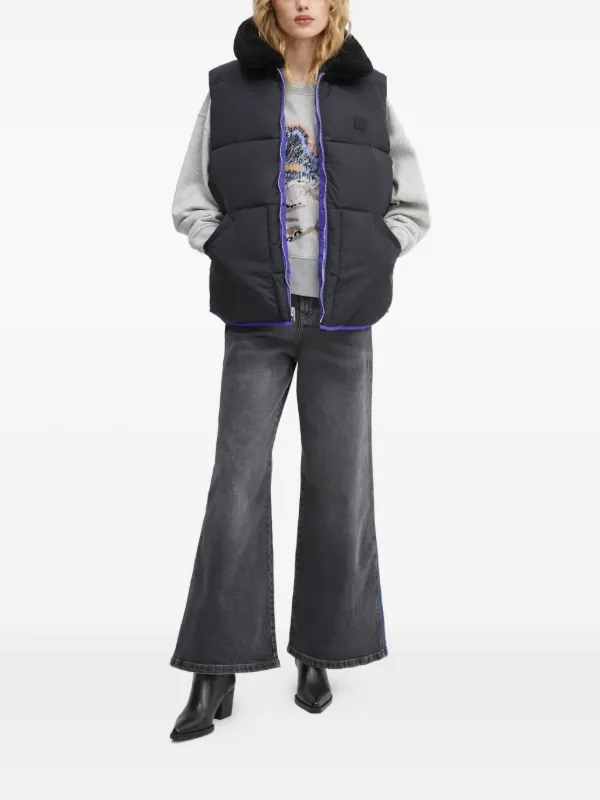 A.P.C. キルティング パデッドベスト | ブラック | FARFETCH JP