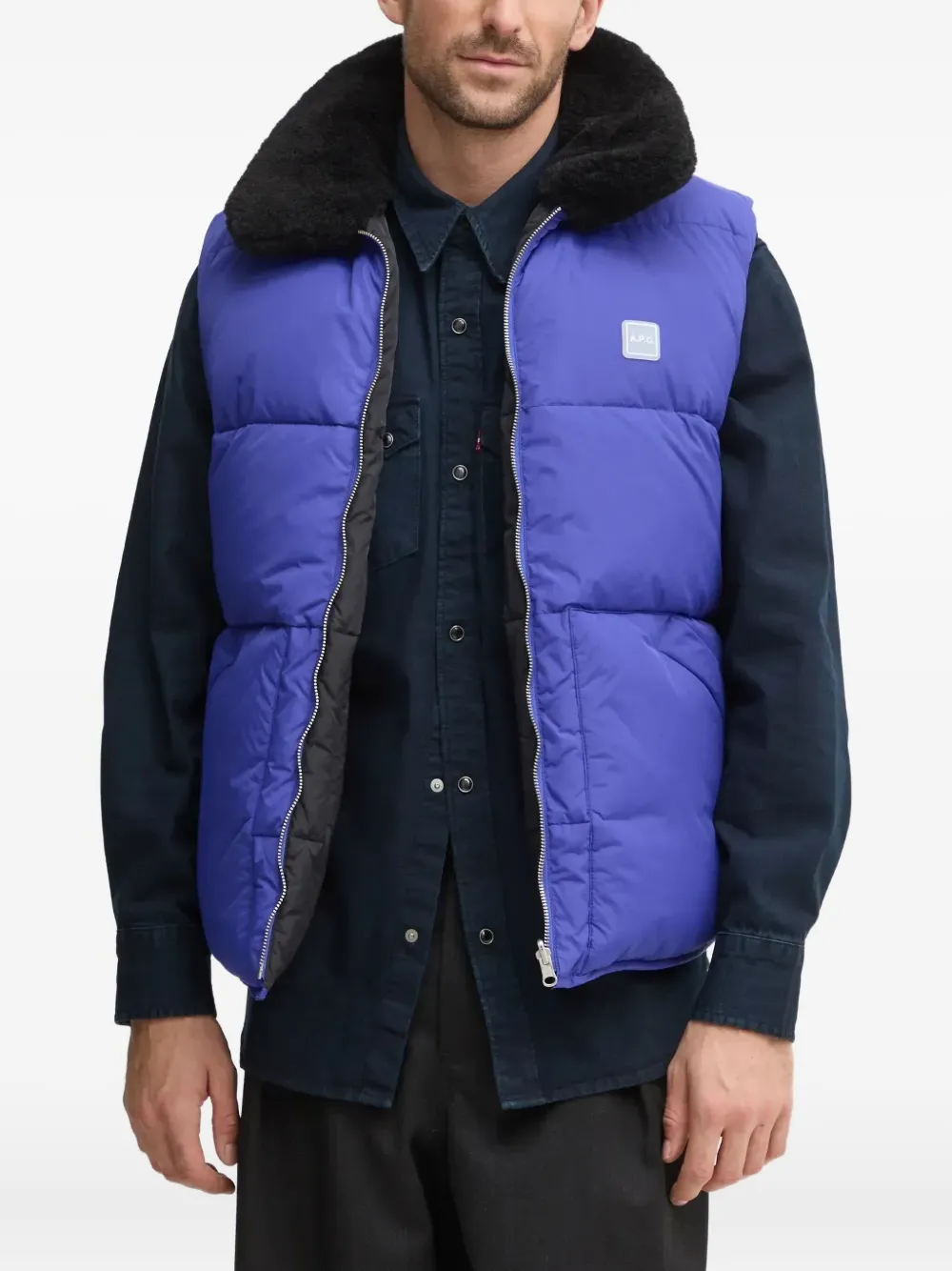 A.P.C. quilted padded gilet | Black | Image 1