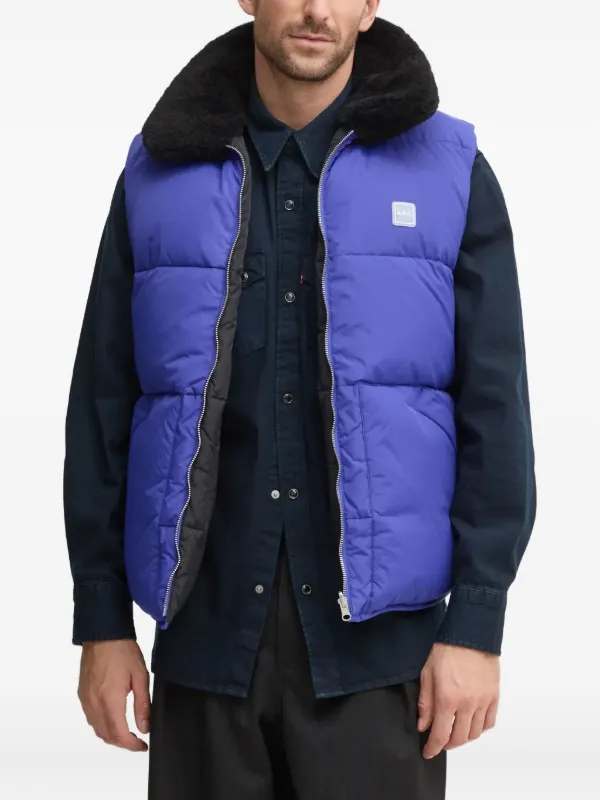 A.P.C. キルティング パデッドベスト | ブラック | FARFETCH JP