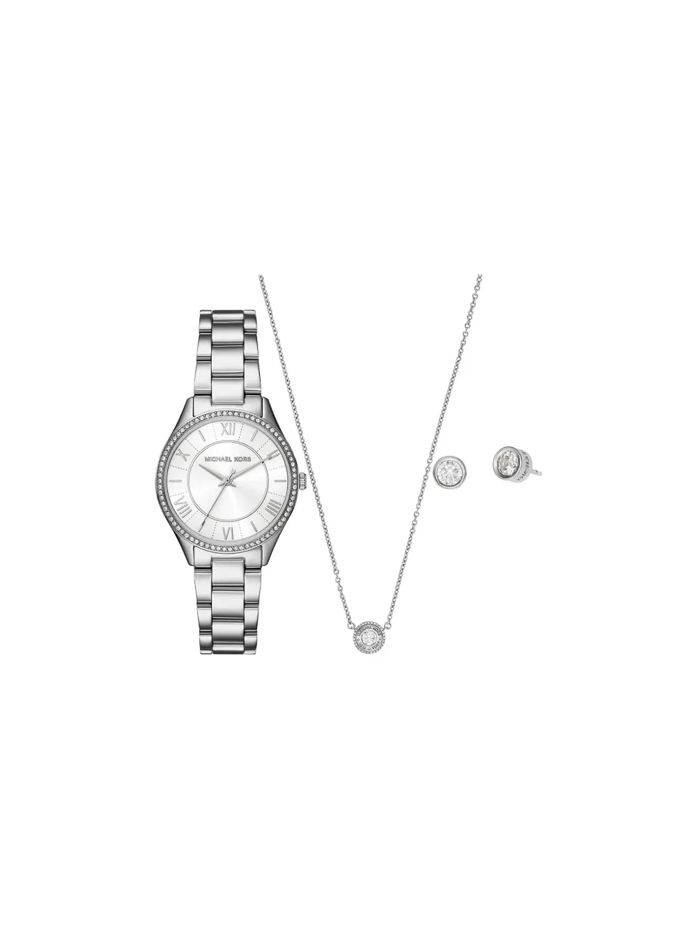 Michael Kors Lauryn 33mm watch set - Bianco