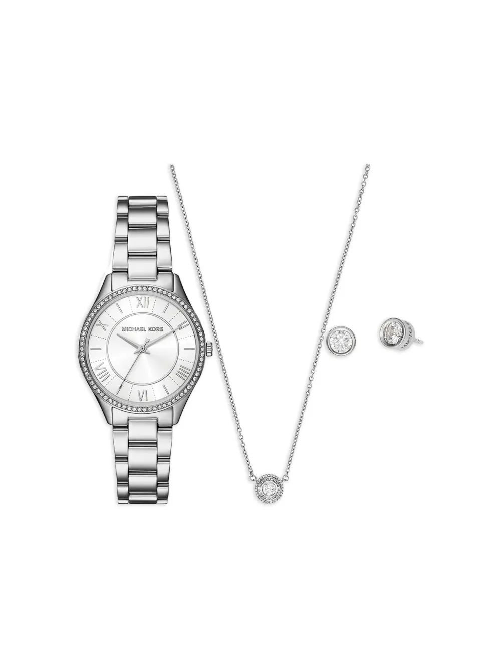 Michael Kors Lauryn 33mm watch set - Bianco