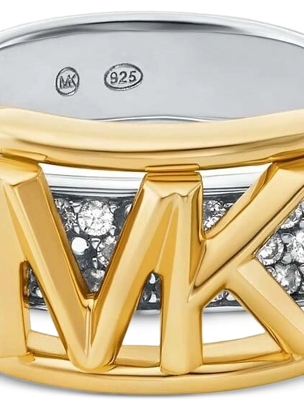 Michael Kors Ring met empire-logo - Zilver