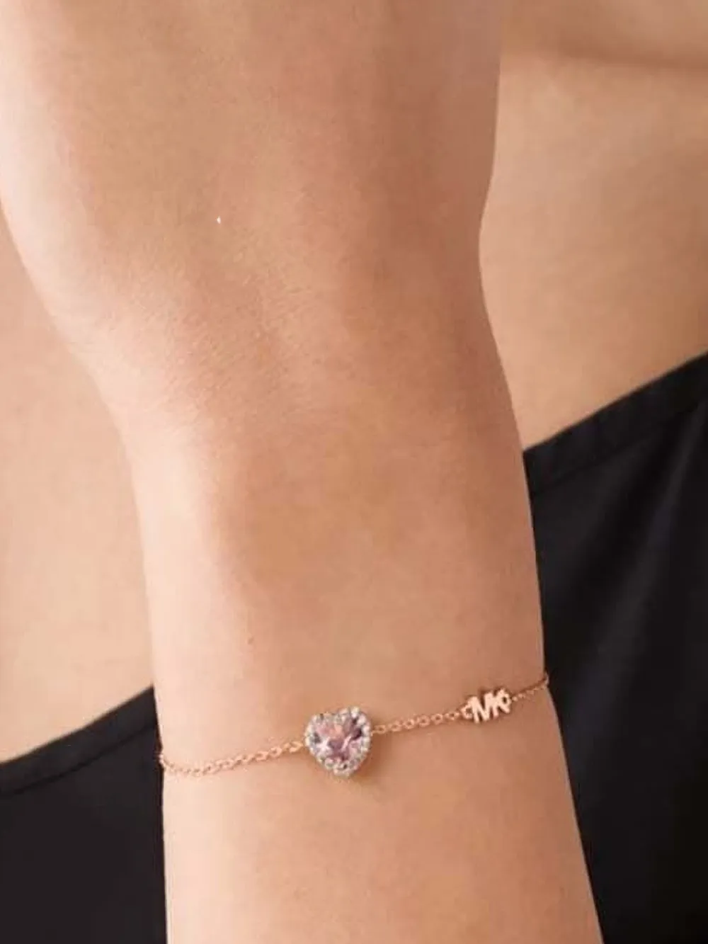 Michael Kors heart embellished bracelet - Goud