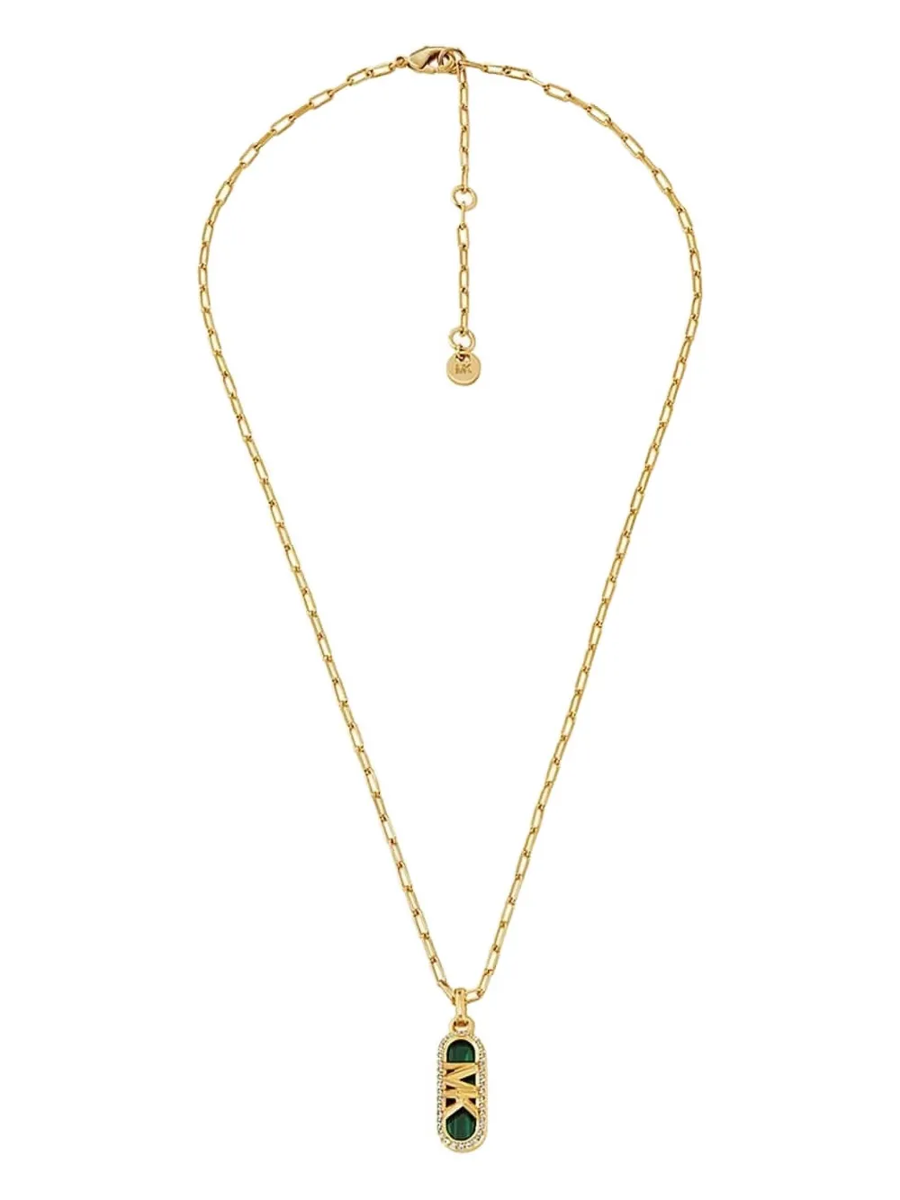 Michael Kors Chain-link Pendant Necklace In Gold