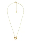 Michael Kors interlocking-circles rhinestone necklace - Gold