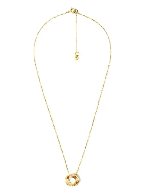 Michael Kors interlocking-circles rhinestone necklace