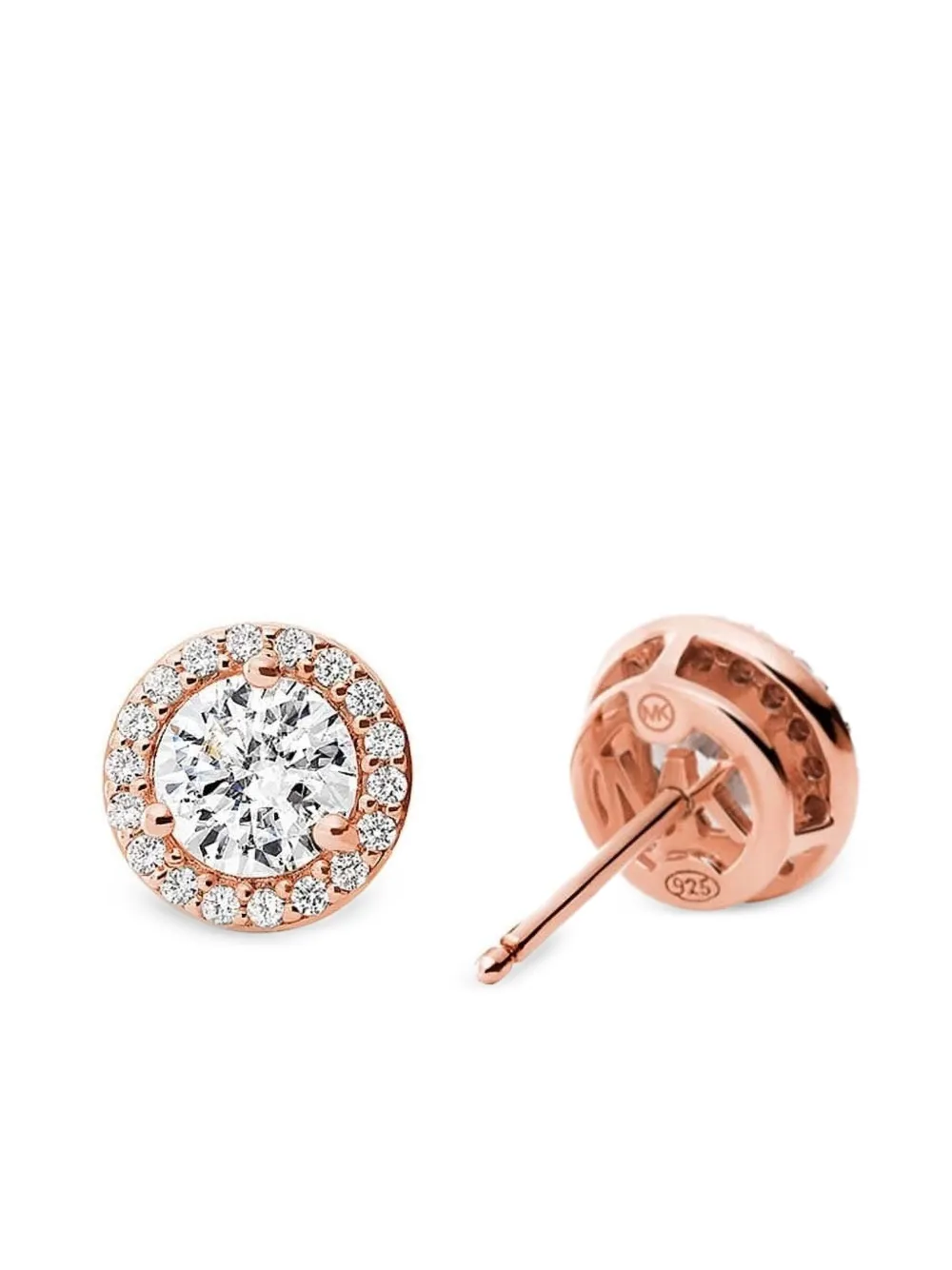 Michael Kors halo-set diamond earrings - ピンク Michael Kors halo-set diamond earrings - ピンク