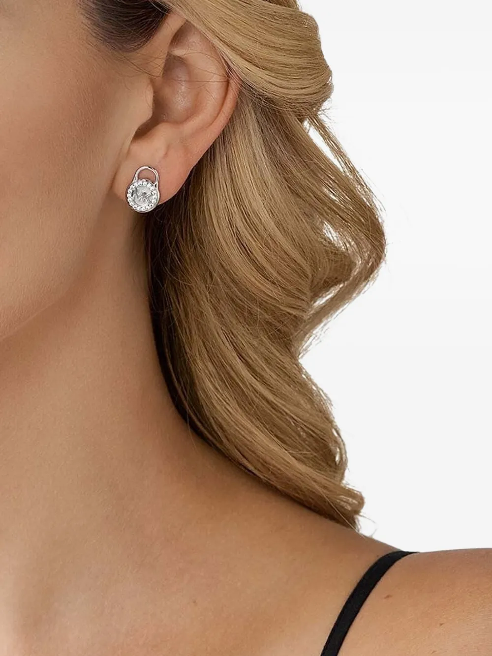 Michael Kors crystal-embellishment earrings - Zilver