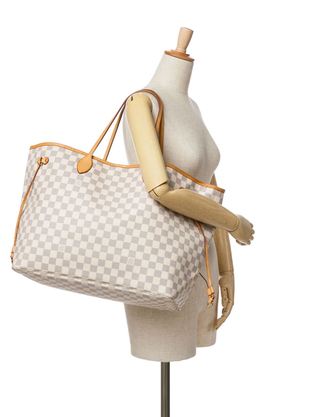 Louis Vuitton Pre-Owned 2014 Damier Azur Neverfull GM tote bag - Wit