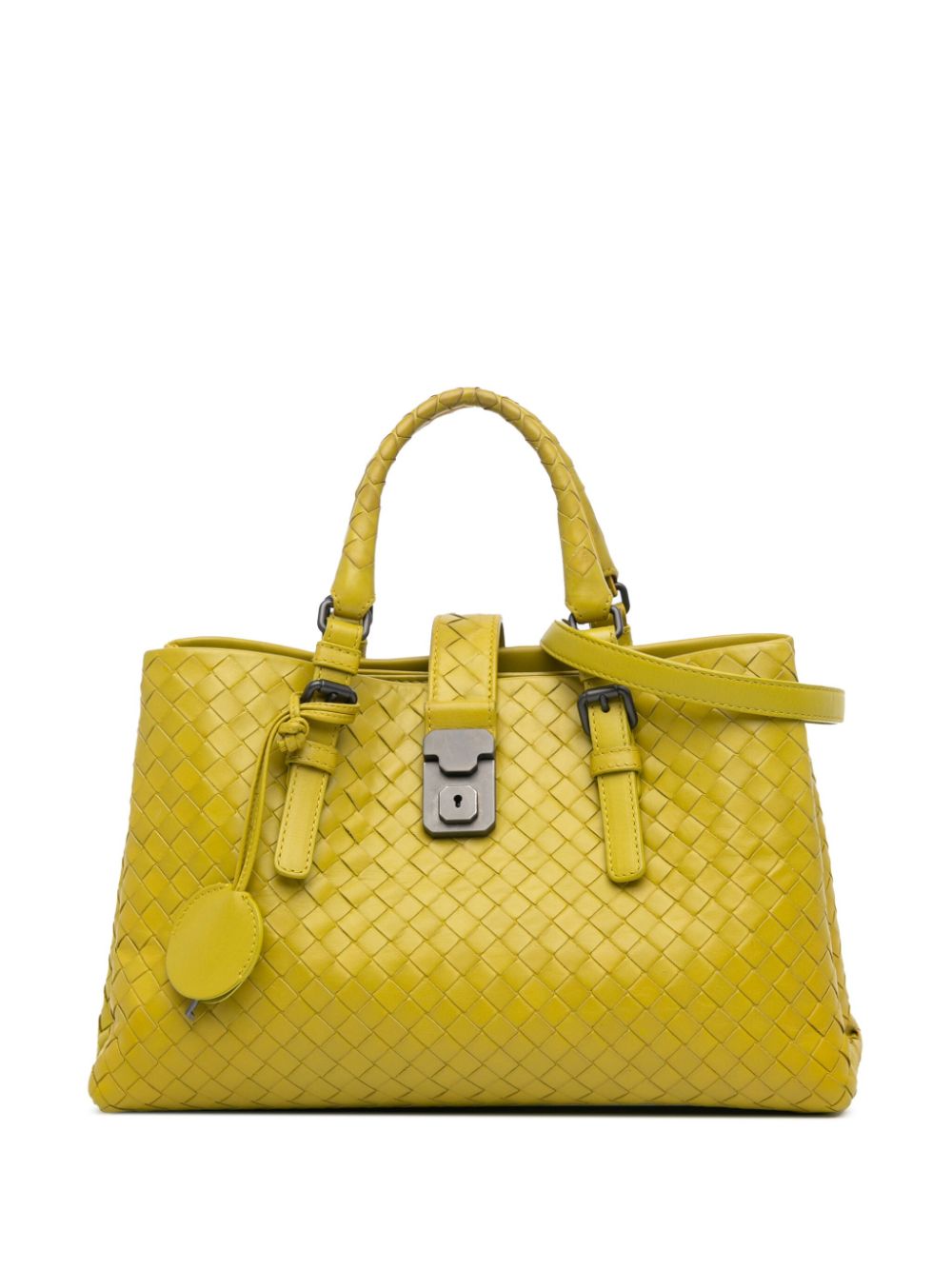 Bottega Veneta Pre-Owned 2012-2024 Small Intrecciato Roma satchel - Yellow