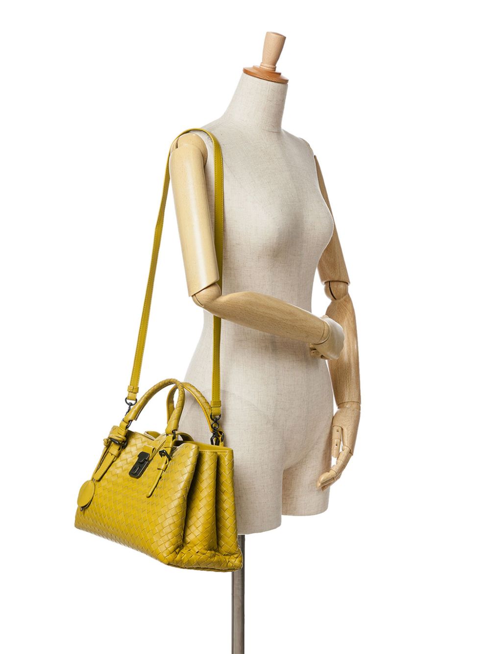 Bottega Veneta Pre-Owned 2012-2024 Small Intrecciato Roma satchel - Yellow