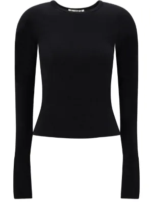 Alexander McQueen リブニット トップ | ブラック | FARFETCH JP