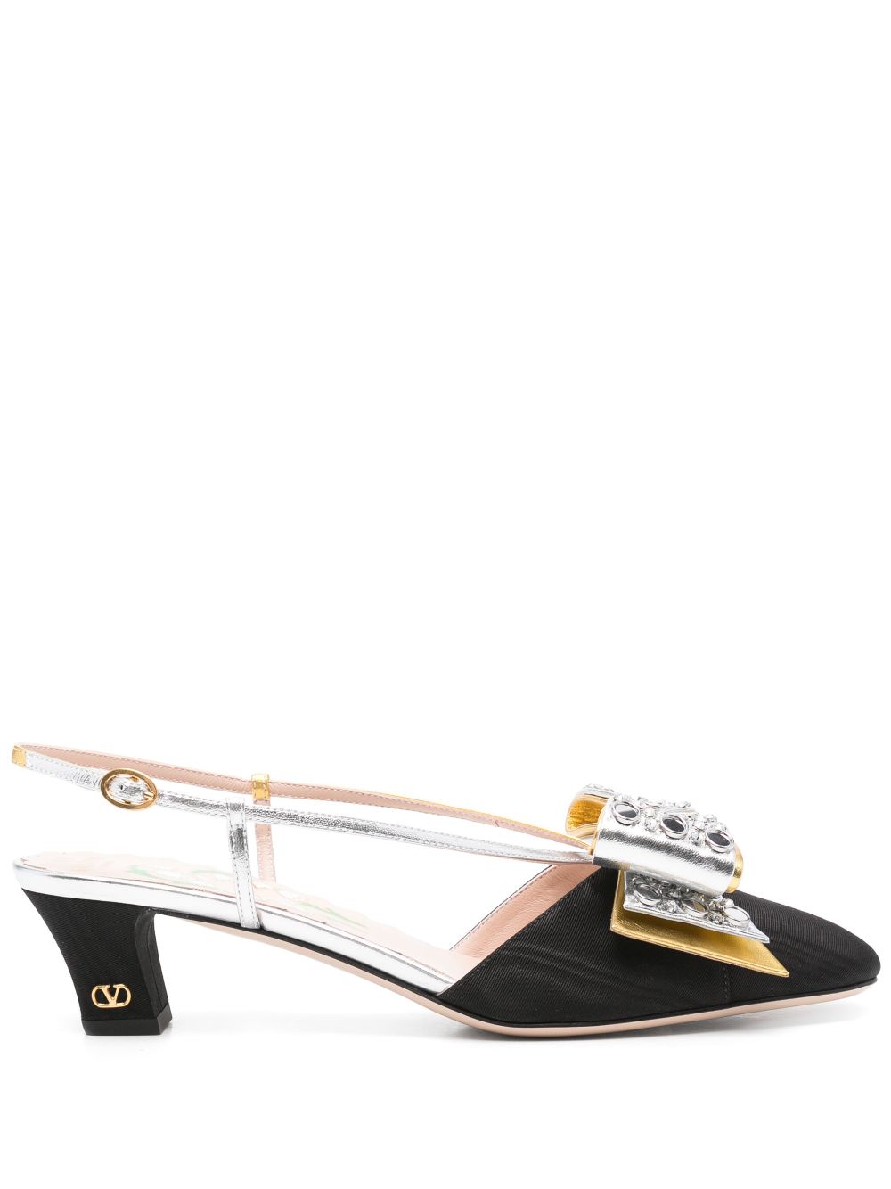 Valentino Garavani 45mm Bowow slingback pumps - Black