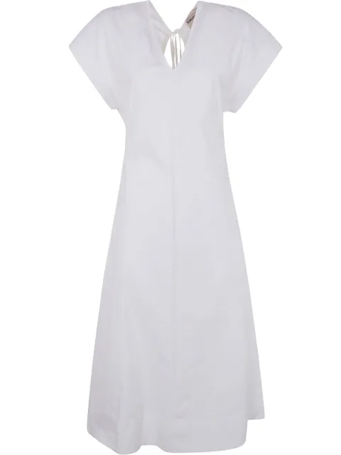 Semicouture poplin midi dress