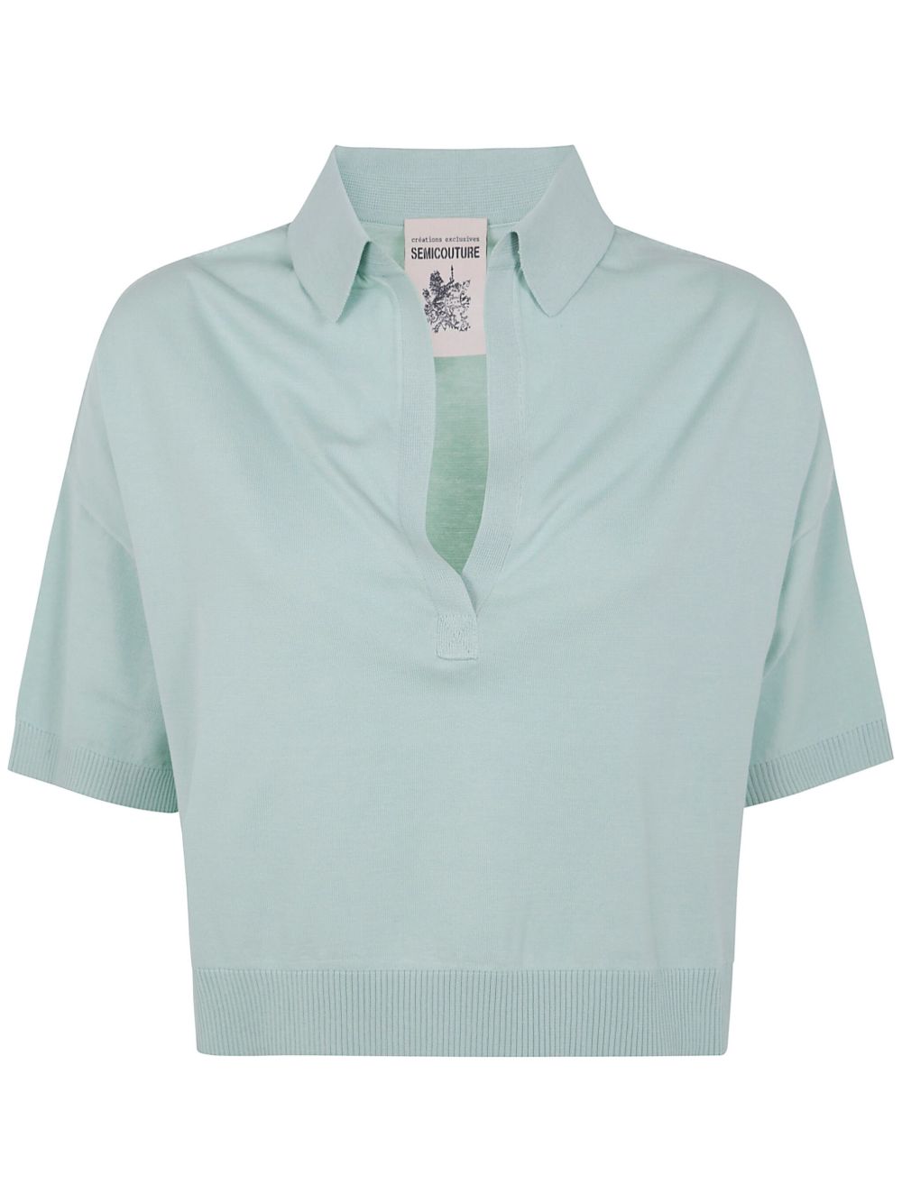 Semicouture Ambre polo shirt - Green