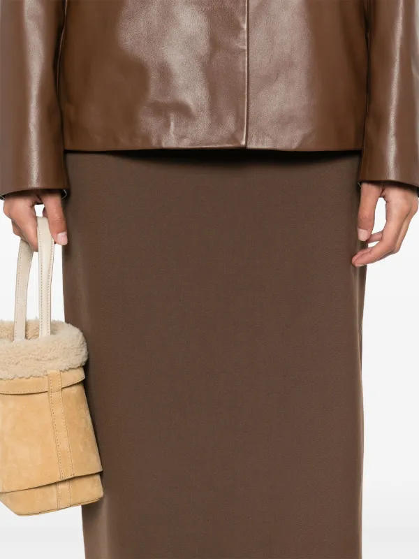 ◆Loulouseoul◆ Unbar Frill Maxi Skirt Brown S12848 LouLou De Saison Samos Maxi Skirt | Brown | FARFETCH