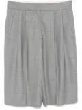 LouLou de Saison check-pattern shorts - Grey