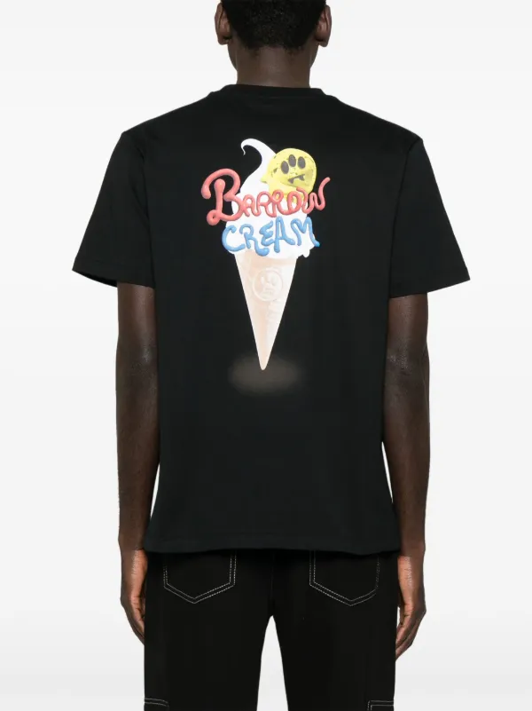 BARROW T-shirt Con Stampa Logo Nero FARFETCH IT