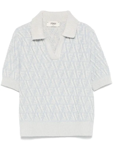 FENDI playera tipo polo con logo FF