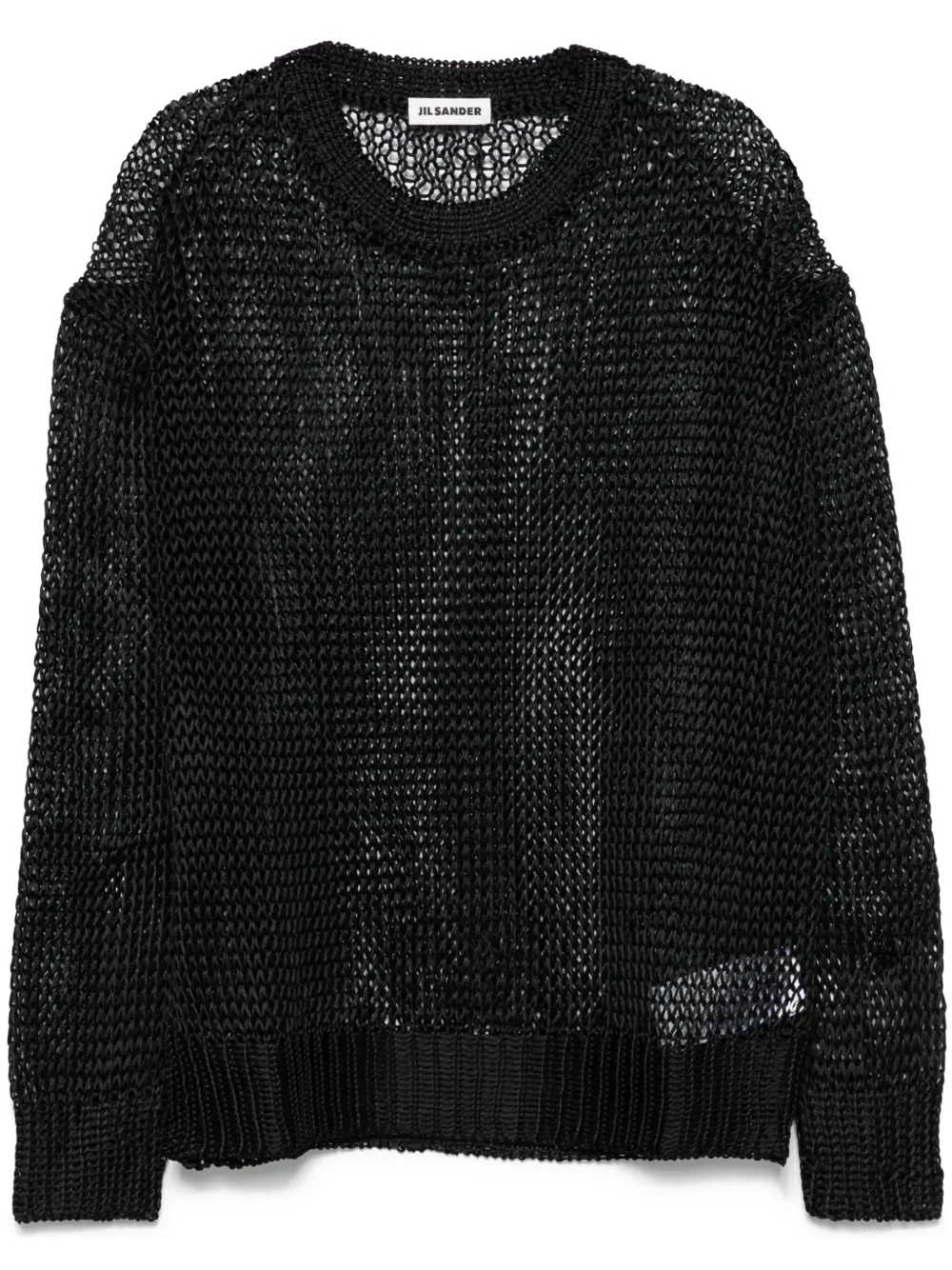 Jil Sander open-knit sweater | Black | Image 1