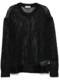Jil Sander open-knit sweater - Black