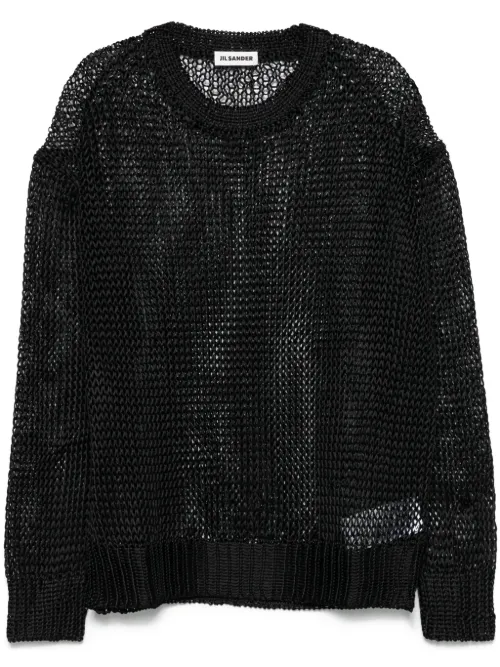 Pull en maille ajourée - Jil Sander - Modalova