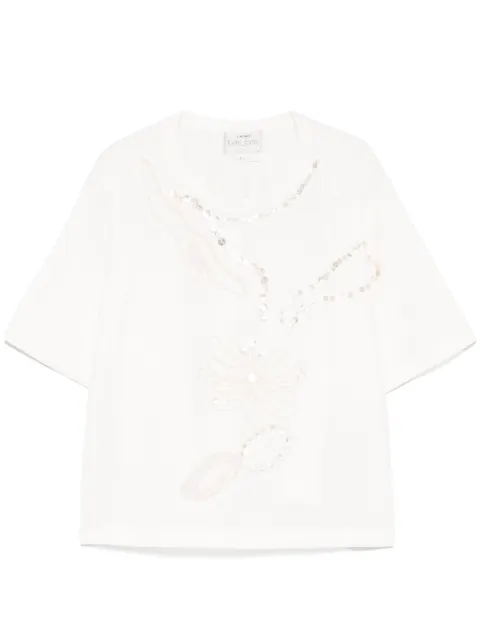 Forte Forte playera con detalles de lentejuelas
