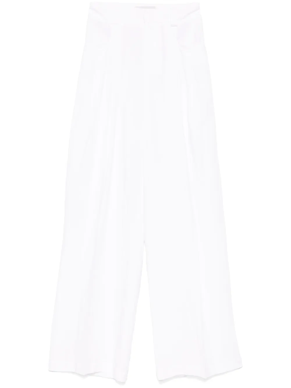 ERMANNO FIRENZE  pleated palazzo trousers | White | Image 1